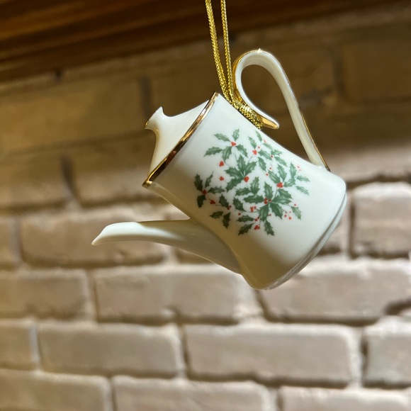 Lenox Holiday Lenox Holiday Teapot Ornamentholiday Pattern Fine